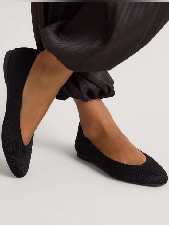 Rothy's Shoes - Rothy’s The Square Flat in Black